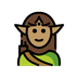 Jak wygląda emoji Elf: karnacja średnia w Openmoji.