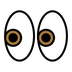 Bagaimana Eyes emoji terlihat di Openmoji.