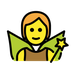 Bagaimana Fairy emoji terlihat di Openmoji.