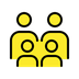 A quoi ressemblent les emoji Famille : adulte, adulte, enfant, enfant sur Openmoji.