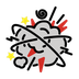 A quoi ressemblent les emoji Nuage de colère sur Openmoji.
