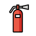 Bagaimana Fire Extinguisher emoji terlihat di Openmoji.