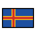 Bagaimana Flag: Åland Islands emoji terlihat di Openmoji.