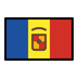 Bagaimana Flag: Andorra emoji terlihat di Openmoji.