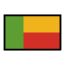 Bagaimana Flag: Benin emoji terlihat di Openmoji.