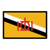 Bagaimana Flag: Brunei emoji terlihat di Openmoji.