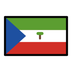 Bagaimana Flag: Equatorial Guinea emoji terlihat di Openmoji.