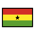 Bagaimana Flag: Ghana emoji terlihat di Openmoji.