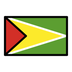 Bagaimana Flag: Guyana emoji terlihat di Openmoji.