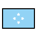 Bagaimana Flag: Micronesia emoji terlihat di Openmoji.