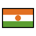 Bagaimana Flag: Niger emoji terlihat di Openmoji.