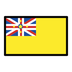 Bagaimana Flag: Niue emoji terlihat di Openmoji.