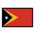 Bagaimana Flag: Timor-Leste emoji terlihat di Openmoji.