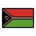 Bagaimana Flag: Vanuatu emoji terlihat di Openmoji.