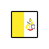 Bagaimana Flag: Vatican City emoji terlihat di Openmoji.