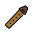 Bagaimana Flute emoji terlihat di Openmoji.