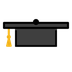 A quoi ressemblent les emoji Toque universitaire sur Openmoji.