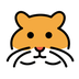 Bagaimana Hamster emoji terlihat di Openmoji.