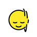 A quoi ressemblent les emoji Tête secouée verticalement sur Openmoji.