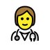 A quoi ressemblent les emoji Professionnel de la santé (tous genres) sur Openmoji.