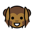 Bagaimana Hear-No-Evil Monkey emoji terlihat di Openmoji.