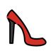 Bagaimana High-Heeled Shoe emoji terlihat di Openmoji.