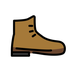 Bagaimana Hiking Boot emoji terlihat di Openmoji.