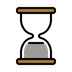 Bagaimana Hourglass Done emoji terlihat di Openmoji.