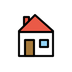 Bagaimana House emoji terlihat di Openmoji.