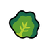 Bagaimana Leafy Green emoji terlihat di Openmoji.