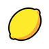 Bagaimana Lemon emoji terlihat di Openmoji.