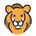 Bagaimana Lion emoji terlihat di Openmoji.