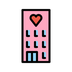 A quoi ressemblent les emoji Love hotel sur Openmoji.