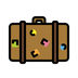 Bagaimana Luggage emoji terlihat di Openmoji.