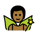 Bagaimana Man Fairy: Medium-Dark Skin Tone emoji terlihat di Openmoji.