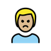 Bagaimana Man Pouting: Medium-Light Skin Tone emoji terlihat di Openmoji.