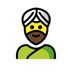 Bagaimana Man Wearing Turban emoji terlihat di Openmoji.