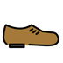 Bagaimana Man’s Shoe emoji terlihat di Openmoji.