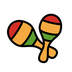 Come Maracas emoji appare su Openmoji.