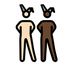 A quoi ressemblent les emoji Hommes avec des oreilles de lapin : peau claire et peau foncée sur Openmoji.