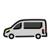 Bagaimana Minibus emoji terlihat di Openmoji.