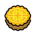 Bagaimana Moon Cake emoji terlihat di Openmoji.