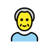 Bagaimana Old Man emoji terlihat di Openmoji.