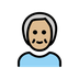 Bagaimana Older Person: Medium-Light Skin Tone emoji terlihat di Openmoji.