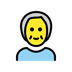 Bagaimana Older Person emoji terlihat di Openmoji.