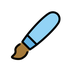 Bagaimana Paintbrush emoji terlihat di Openmoji.