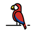 Bagaimana Parrot emoji terlihat di Openmoji.