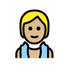 A quoi ressemblent les emoji Personne au hammam: peau moyennement claire sur Openmoji.