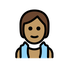 Bagaimana Person in Steamy Room: Medium Skin Tone emoji terlihat di Openmoji.