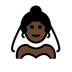 Bagaimana Person with Veil: Dark Skin Tone emoji terlihat di Openmoji.